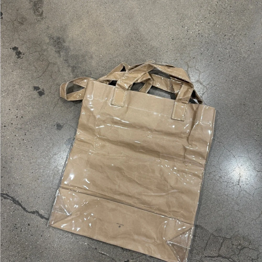 Comme des Garçons Shirt Tan Tote Bag - Picture 2 of 5